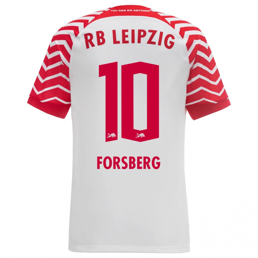 Niño Camiseta Emil Forsberg #10 Blanco 1ª Equipación 2023/24 La Camisa Chile