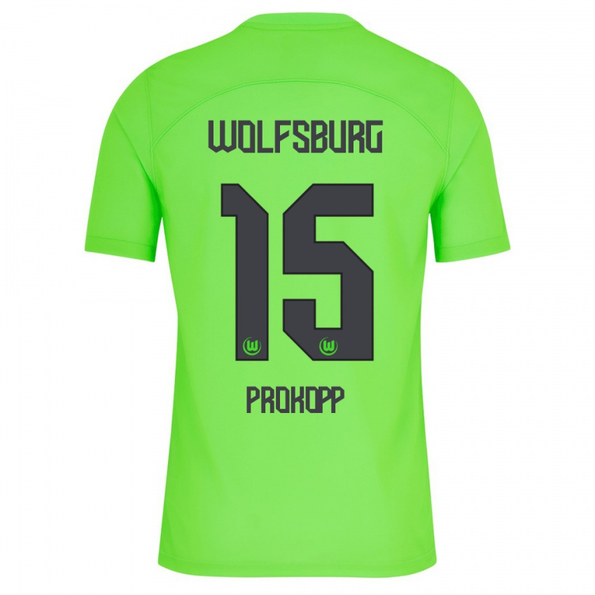 Niño Camiseta Oskar Prokopp #15 Verde 1ª Equipación 2023/24 La Camisa Chile
