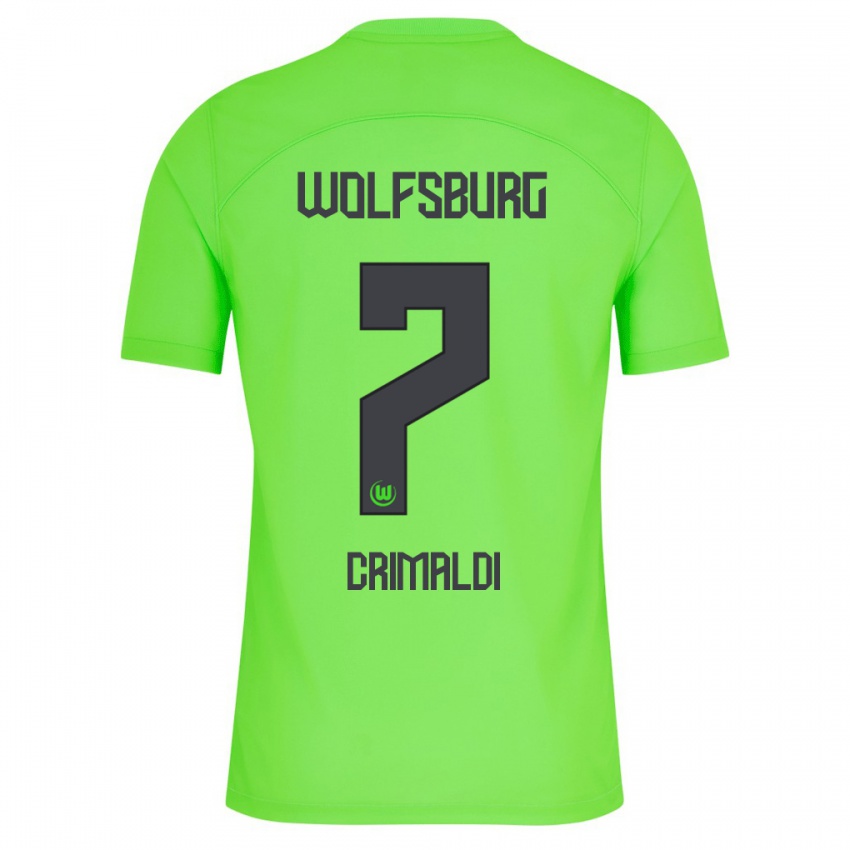 Niño Camiseta Alessandro Crimaldi #7 Verde 1ª Equipación 2023/24 La Camisa Chile