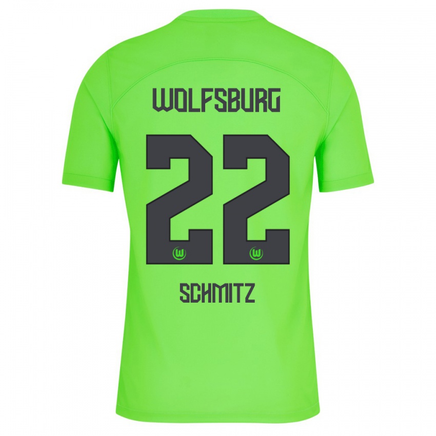 Niño Camiseta Lisa Schmitz #22 Verde 1ª Equipación 2023/24 La Camisa Chile
