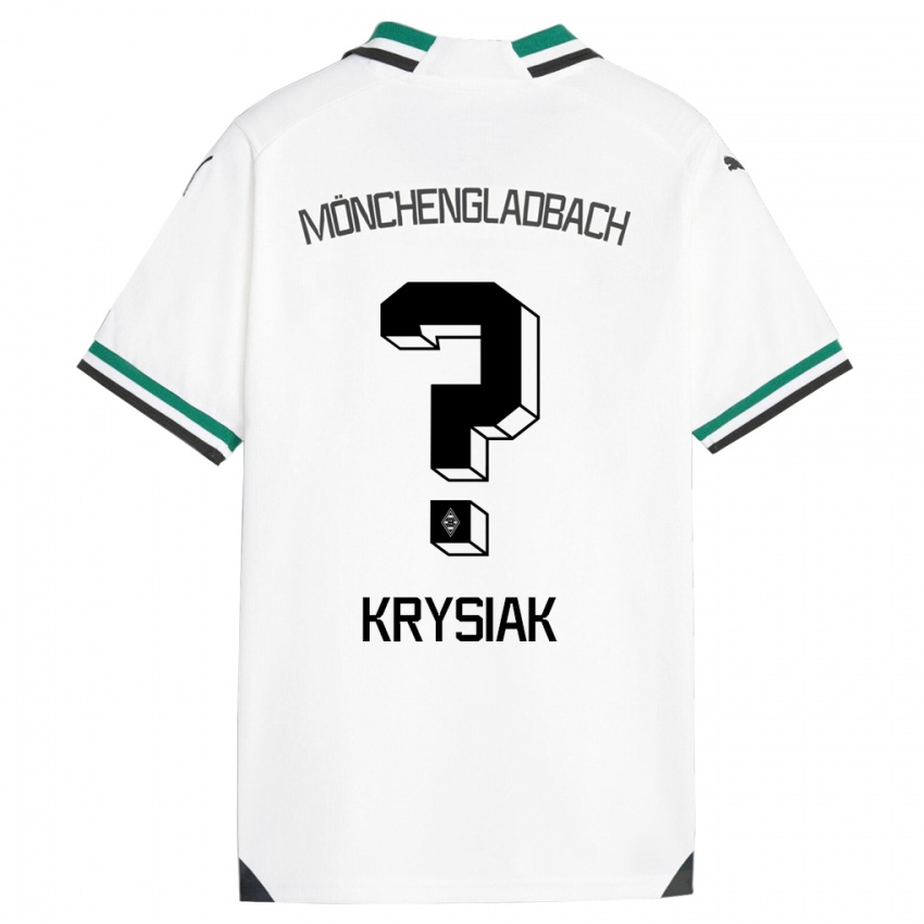 Niño Camiseta Bartlomiej Krysiak #0 Blanco Verde 1ª Equipación 2023/24 La Camisa Chile
