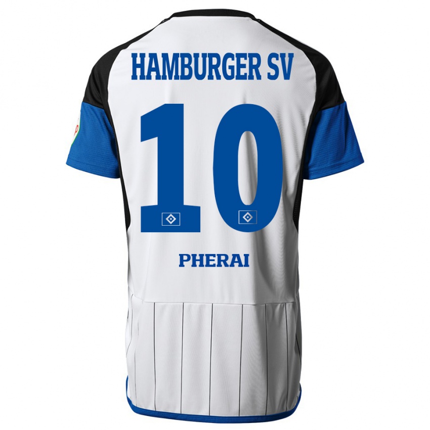 Niño Camiseta Immanuel Pherai #10 Blanco 1ª Equipación 2023/24 La Camisa Chile