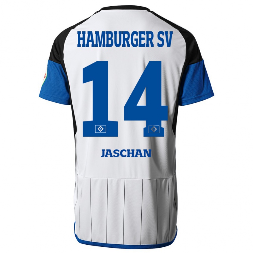 Niño Camiseta Endrik Jaschan #14 Blanco 1ª Equipación 2023/24 La Camisa Chile