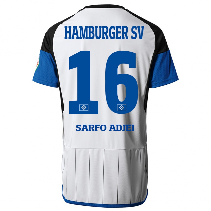 Niño Camiseta Maximilian Sarfo-Adjei #16 Blanco 1ª Equipación 2023/24 La Camisa Chile