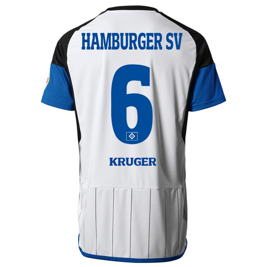 Niño Camiseta Artur Krüger #6 Blanco 1ª Equipación 2023/24 La Camisa Chile