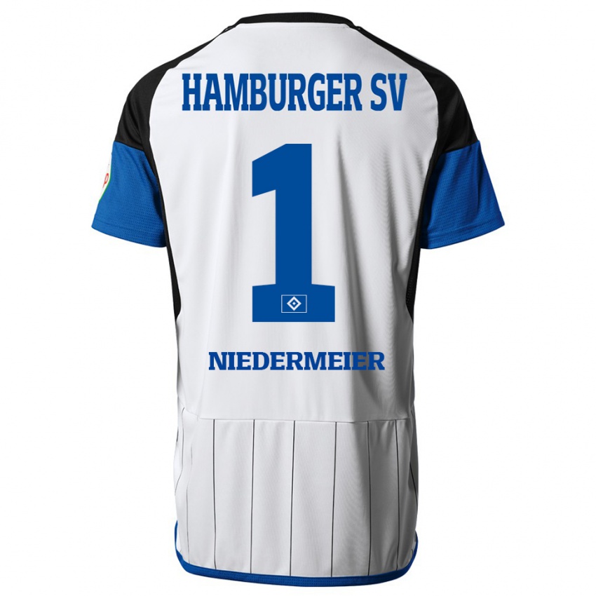 Niño Camiseta Philipp Niedermeier #1 Blanco 1ª Equipación 2023/24 La Camisa Chile