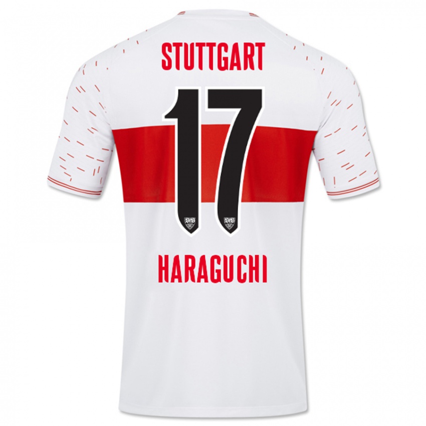 Niño Camiseta Genki Haraguchi #17 Blanco 1ª Equipación 2023/24 La Camisa Chile