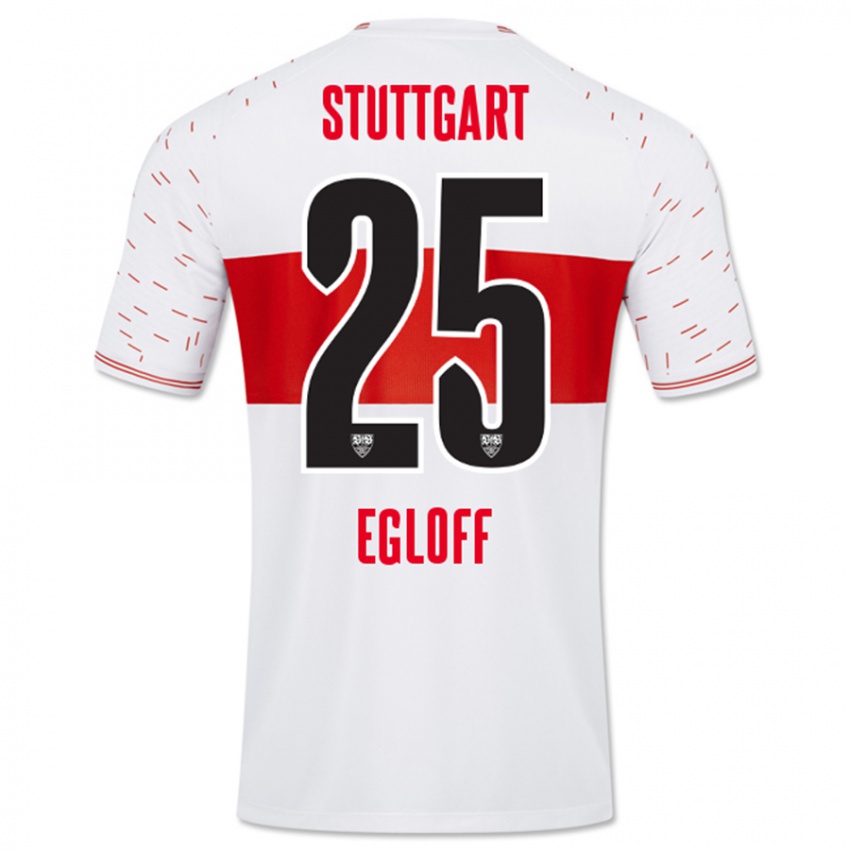 Niño Camiseta Lilian Egloff #25 Blanco 1ª Equipación 2023/24 La Camisa Chile