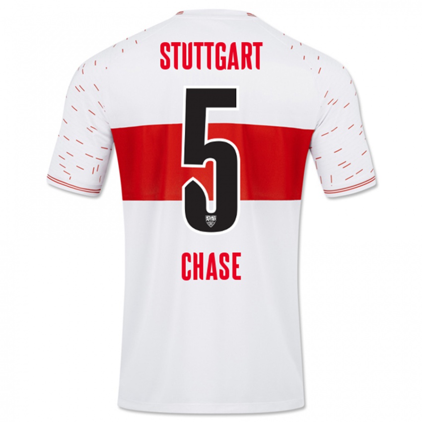 Niño Camiseta Anrie Chase #5 Blanco 1ª Equipación 2023/24 La Camisa Chile