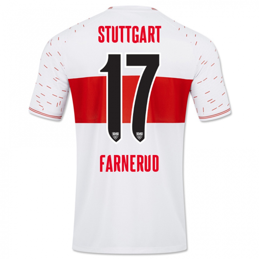 Niño Camiseta Colin Farnerud #17 Blanco 1ª Equipación 2023/24 La Camisa Chile