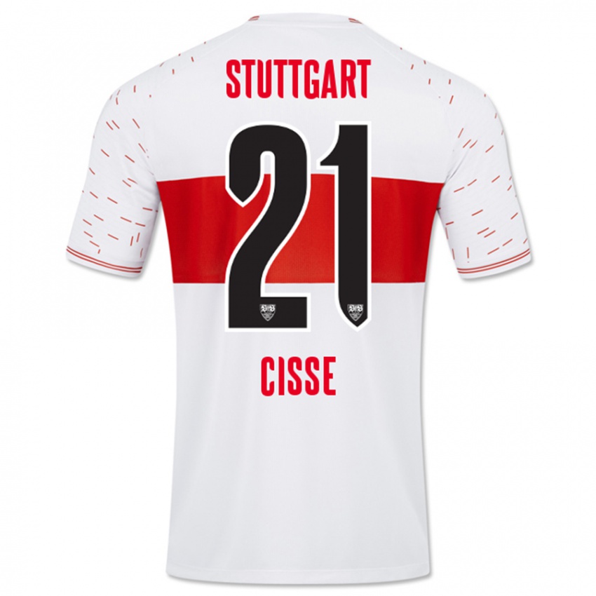 Niño Camiseta Moussa Cissé #21 Blanco 1ª Equipación 2023/24 La Camisa Chile