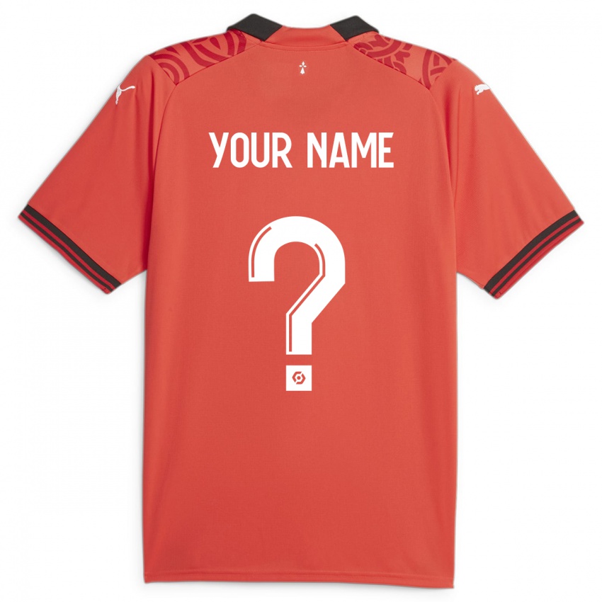 Niño Camiseta Su Nombre #0 Rojo 1ª Equipación 2023/24 La Camisa Chile