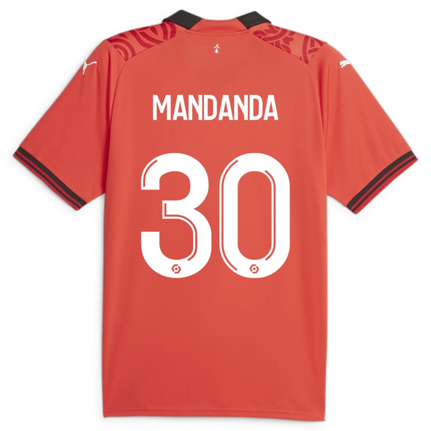 Niño Camiseta Steve Mandanda #30 Rojo 1ª Equipación 2023/24 La Camisa Chile