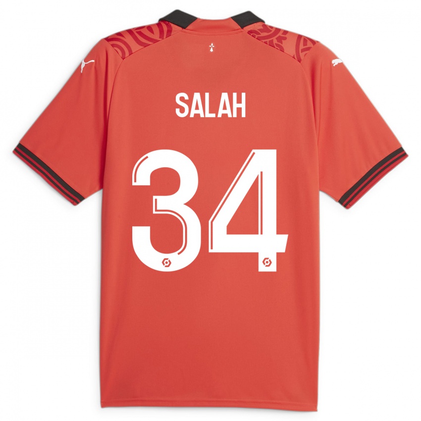 Niño Camiseta Ibrahim Salah #34 Rojo 1ª Equipación 2023/24 La Camisa Chile