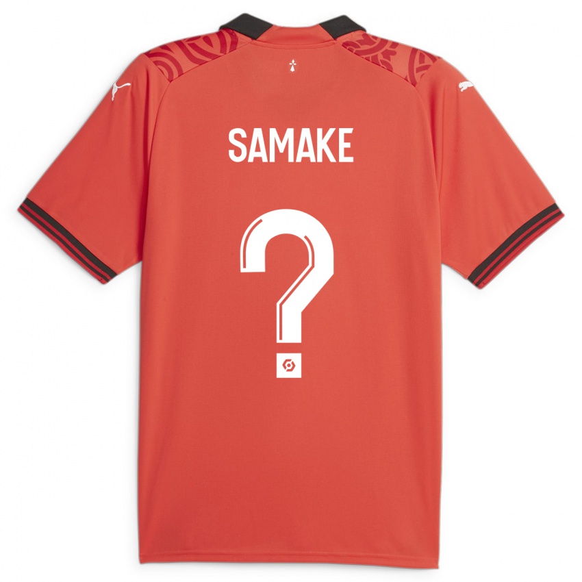 Niño Camiseta Wilson Samaké #0 Rojo 1ª Equipación 2023/24 La Camisa Chile