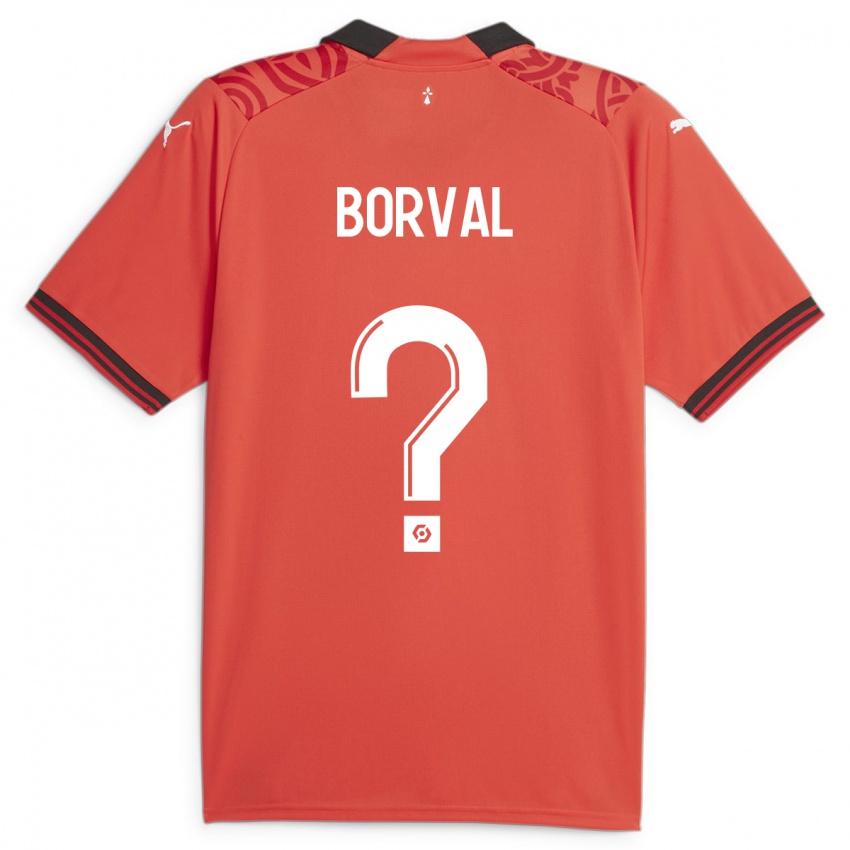 Niño Camiseta Cyril Borval #0 Rojo 1ª Equipación 2023/24 La Camisa Chile