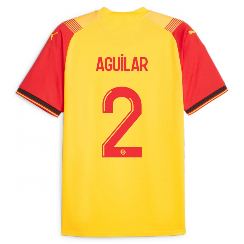 Niño Camiseta Ruben Aguilar #2 Amarillo 1ª Equipación 2023/24 La Camisa Chile