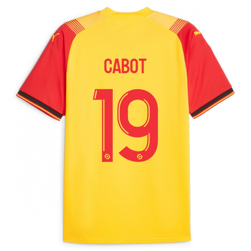 Niño Camiseta Jimmy Cabot #19 Amarillo 1ª Equipación 2023/24 La Camisa Chile