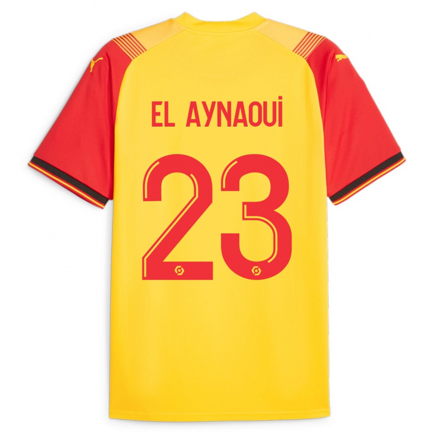 Niño Camiseta Neil El Aynaoui #23 Amarillo 1ª Equipación 2023/24 La Camisa Chile