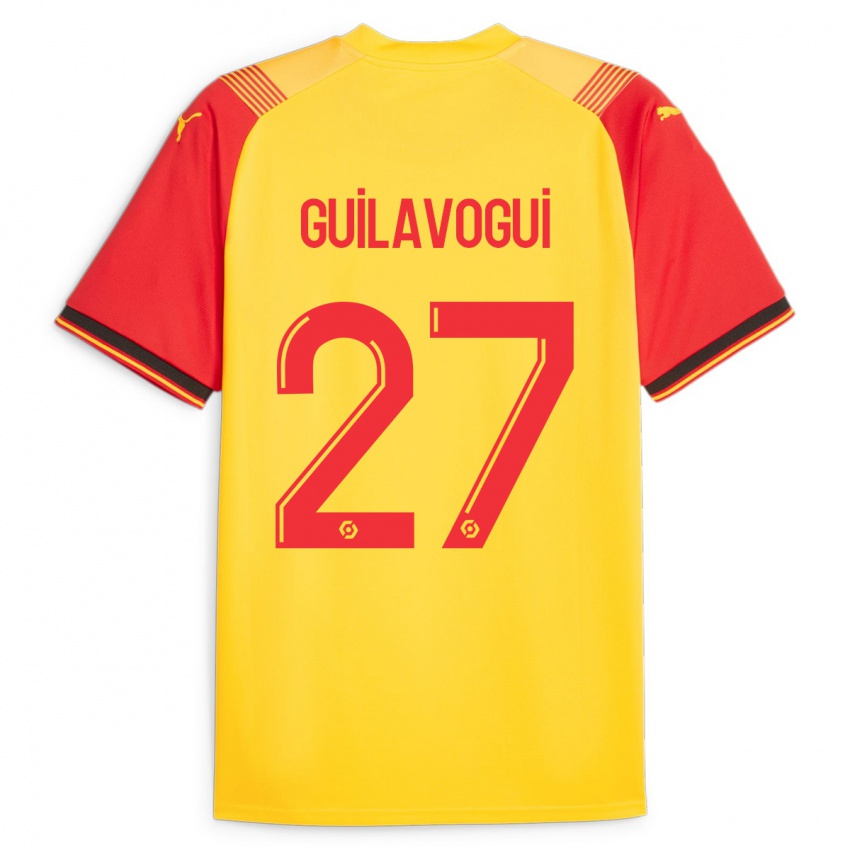 Niño Camiseta Morgan Guilavogui #27 Amarillo 1ª Equipación 2023/24 La Camisa Chile