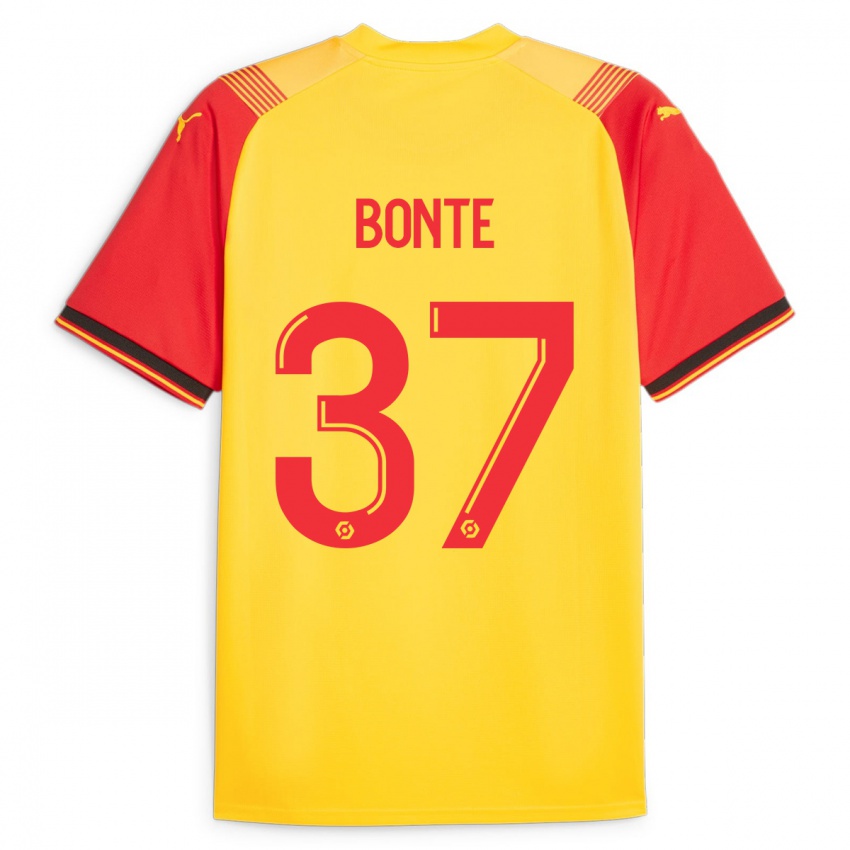 Niño Camiseta Nolan Bonte #37 Amarillo 1ª Equipación 2023/24 La Camisa Chile