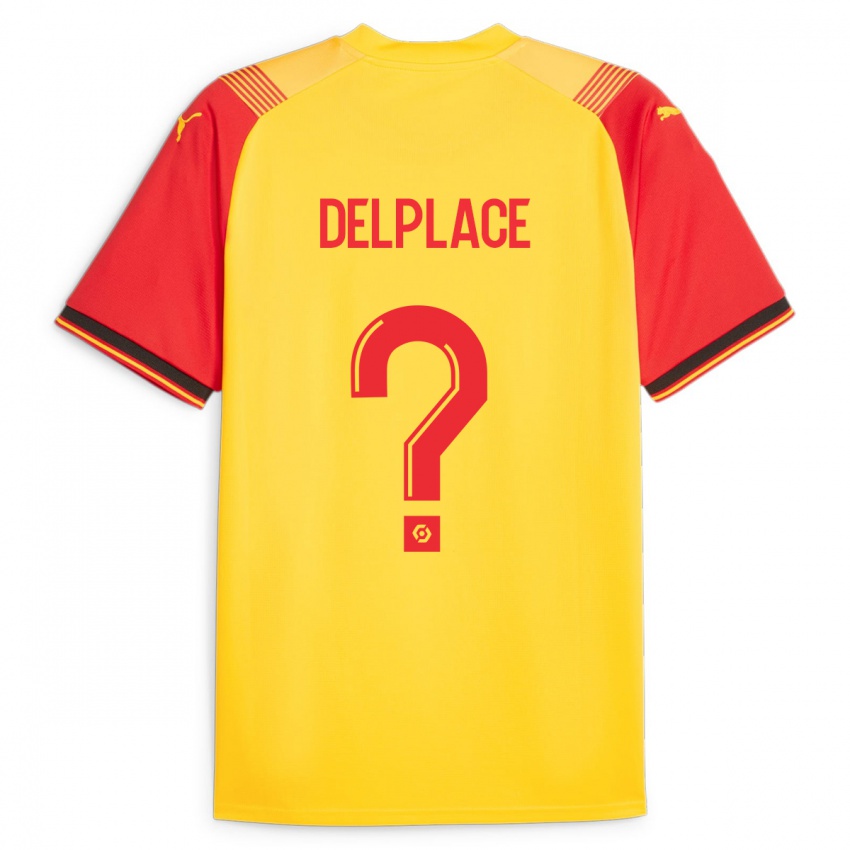 Niño Camiseta Adam Delplace #0 Amarillo 1ª Equipación 2023/24 La Camisa Chile