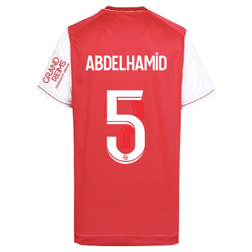 Niño Camiseta Yunis Abdelhamid #5 Rojo 1ª Equipación 2023/24 La Camisa Chile