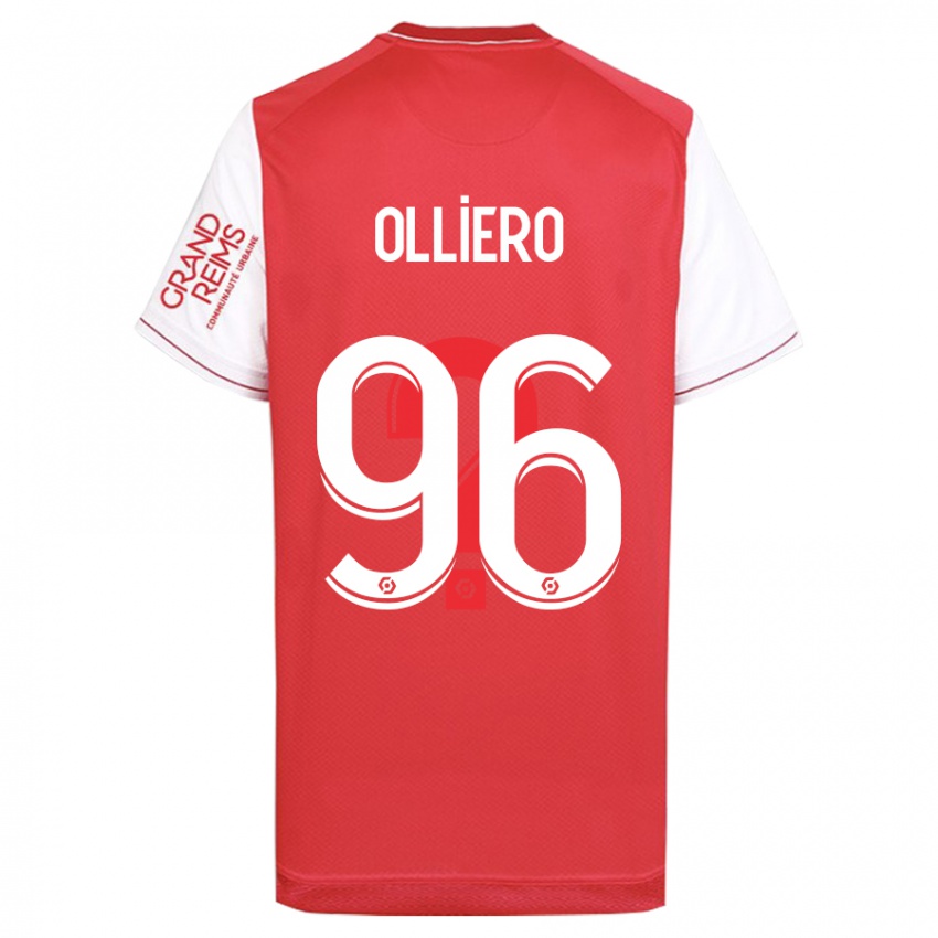 Niño Camiseta Alexandre Olliero #96 Rojo 1ª Equipación 2023/24 La Camisa Chile