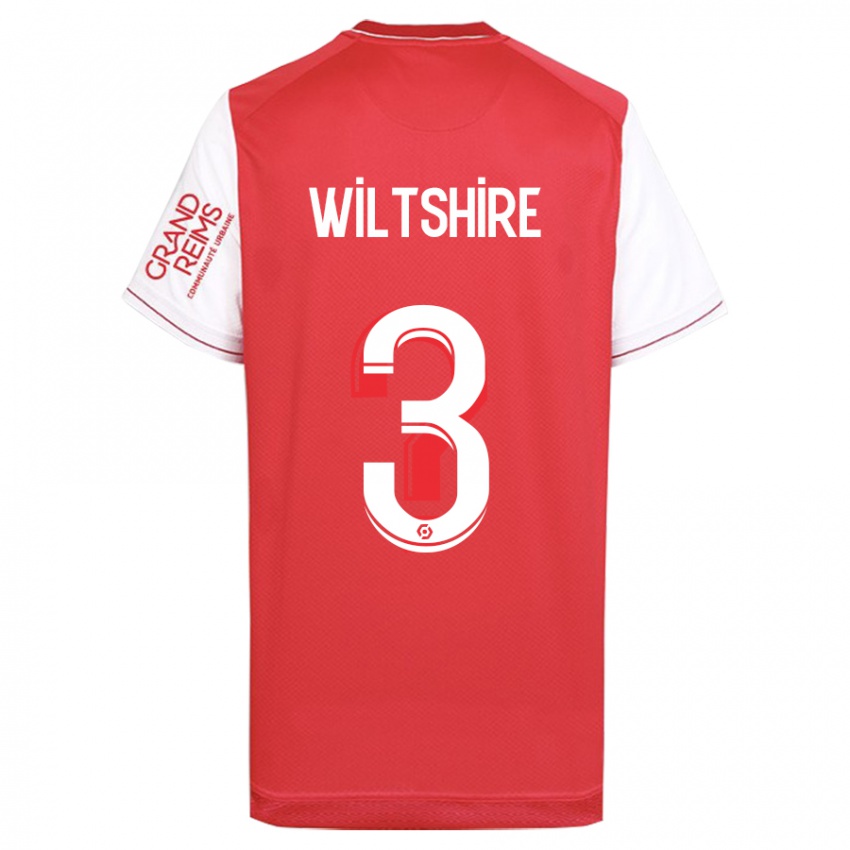 Niño Camiseta Tiernny Wiltshire #3 Rojo 1ª Equipación 2023/24 La Camisa Chile