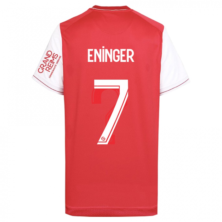 Niño Camiseta Thelma Eninger #7 Rojo 1ª Equipación 2023/24 La Camisa Chile