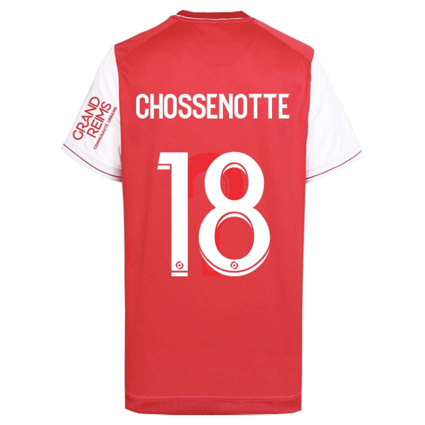 Niño Camiseta Shana Chossenotte #18 Rojo 1ª Equipación 2023/24 La Camisa Chile