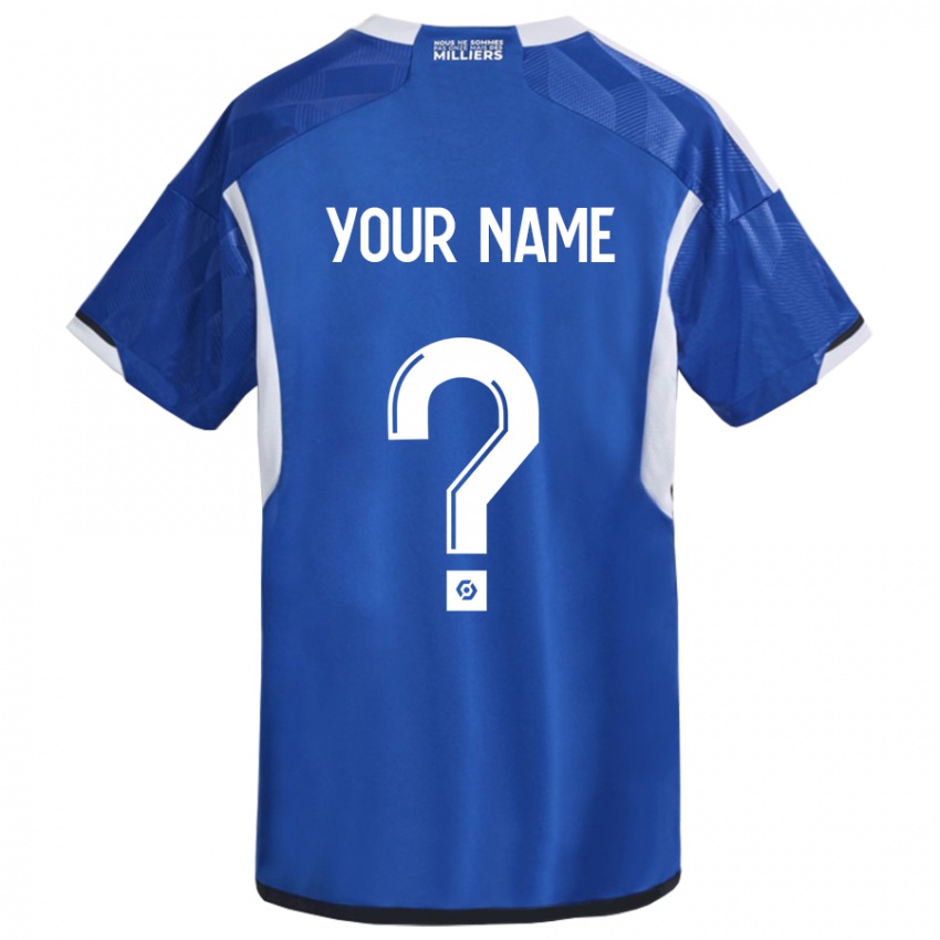 Niño Camiseta Su Nombre #0 Azul 1ª Equipación 2023/24 La Camisa Chile