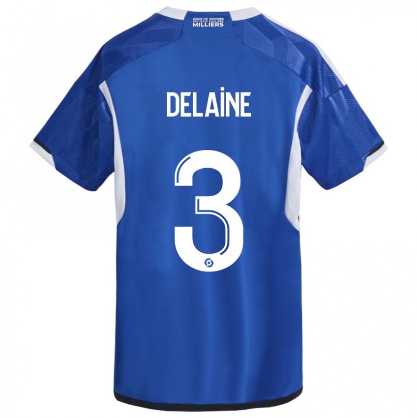 Niño Camiseta Thomas Delaine #3 Azul 1ª Equipación 2023/24 La Camisa Chile