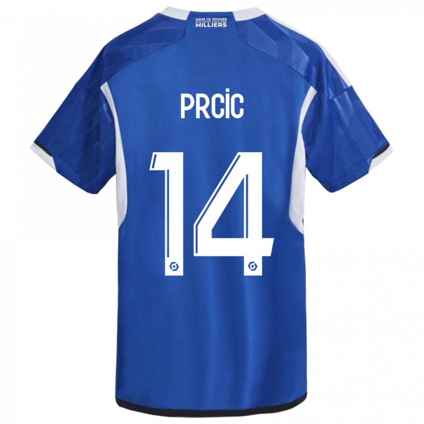 Niño Camiseta Sanjin Prcic #14 Azul 1ª Equipación 2023/24 La Camisa Chile