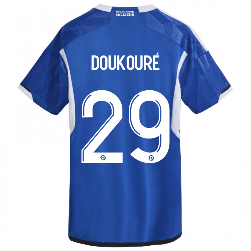 Niño Camiseta Ismaël Doukouré #29 Azul 1ª Equipación 2023/24 La Camisa Chile