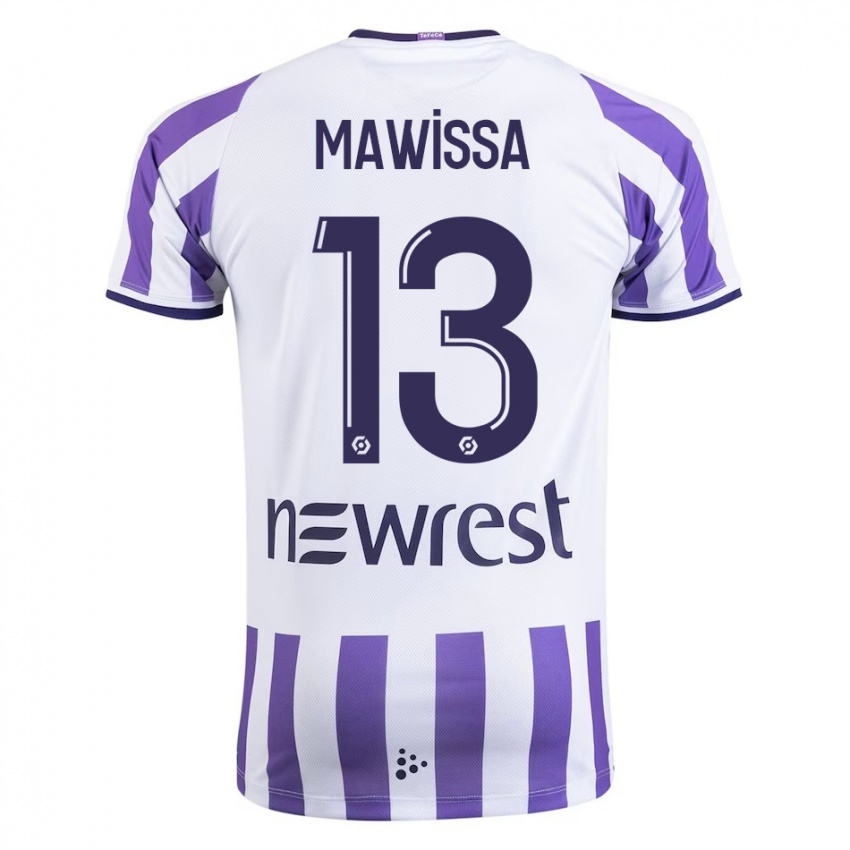 Niño Camiseta Christian Mawissa Elebi #13 Blanco 1ª Equipación 2023/24 La Camisa Chile