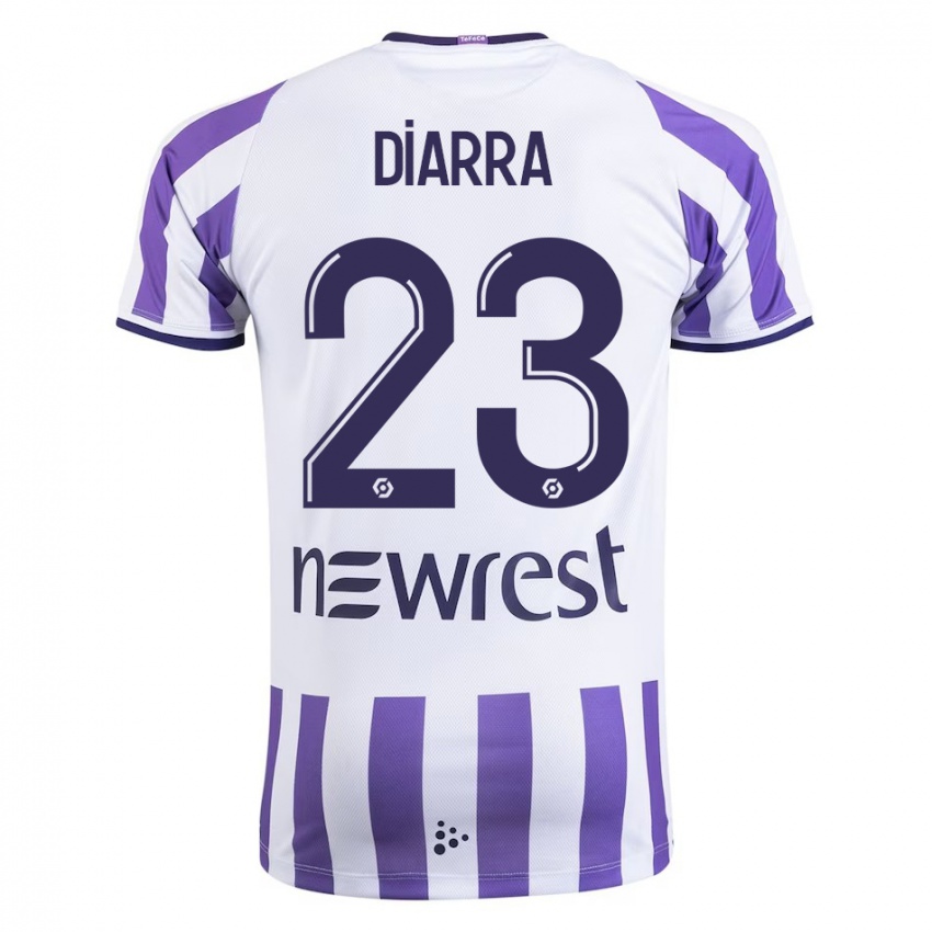 Niño Camiseta Moussa Diarra #23 Blanco 1ª Equipación 2023/24 La Camisa Chile