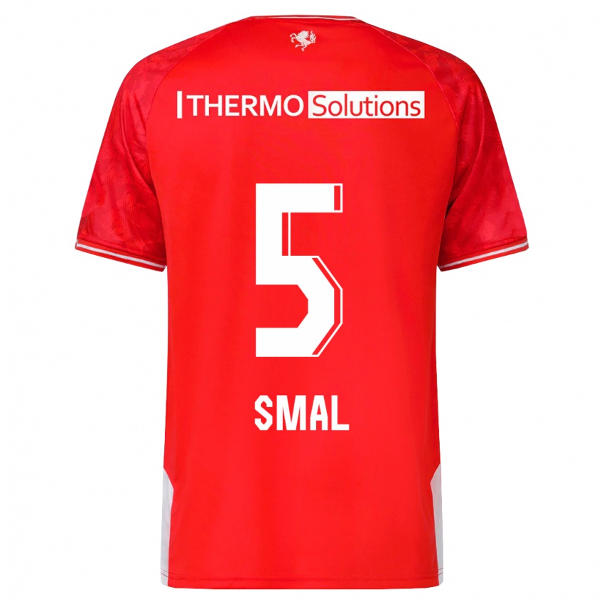 Niño Camiseta Gijs Smal #5 Rojo 1ª Equipación 2023/24 La Camisa Chile