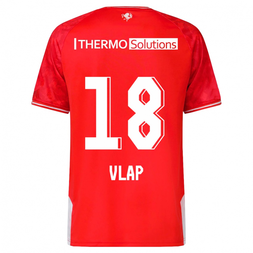 Niño Camiseta Michel Vlap #18 Rojo 1ª Equipación 2023/24 La Camisa Chile