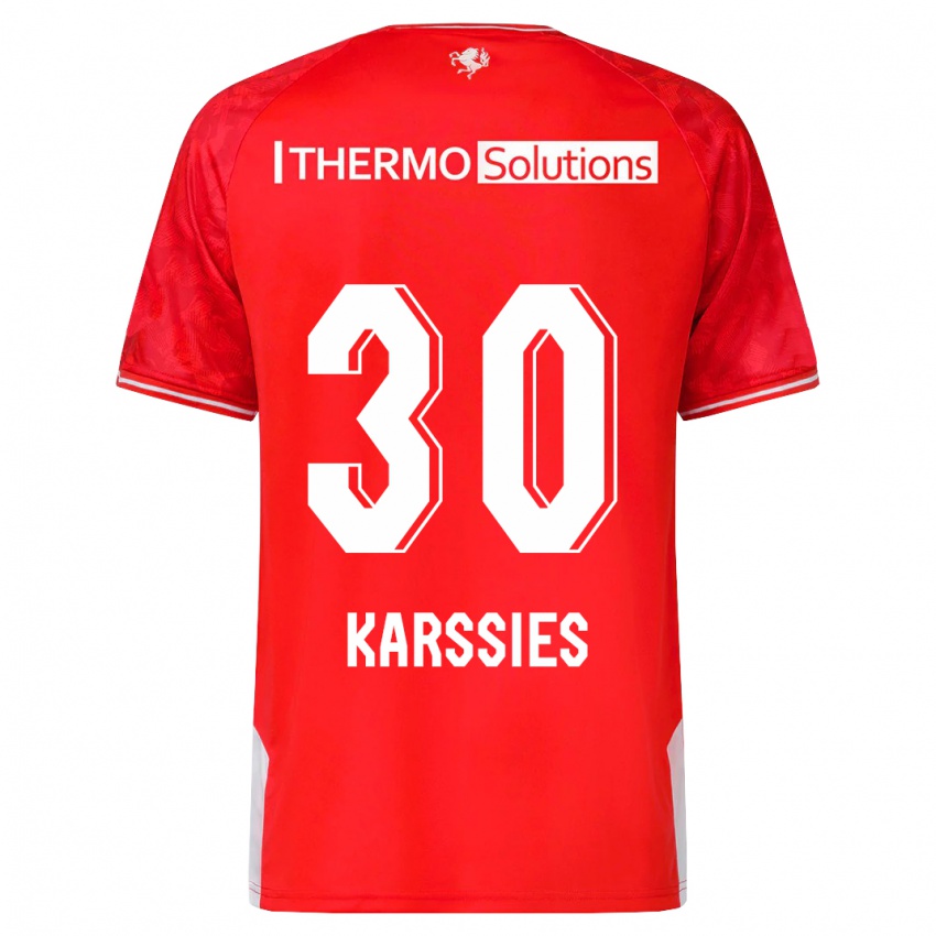 Niño Camiseta Sam Karssies #30 Rojo 1ª Equipación 2023/24 La Camisa Chile