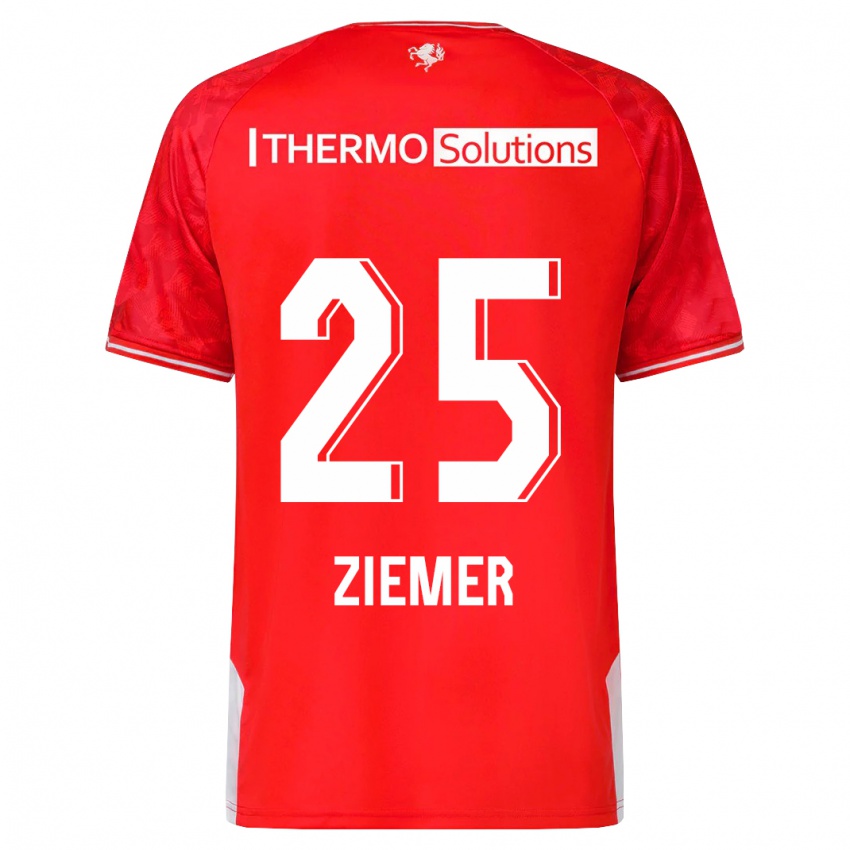 Niño Camiseta Taylor Ziemer #25 Rojo 1ª Equipación 2023/24 La Camisa Chile