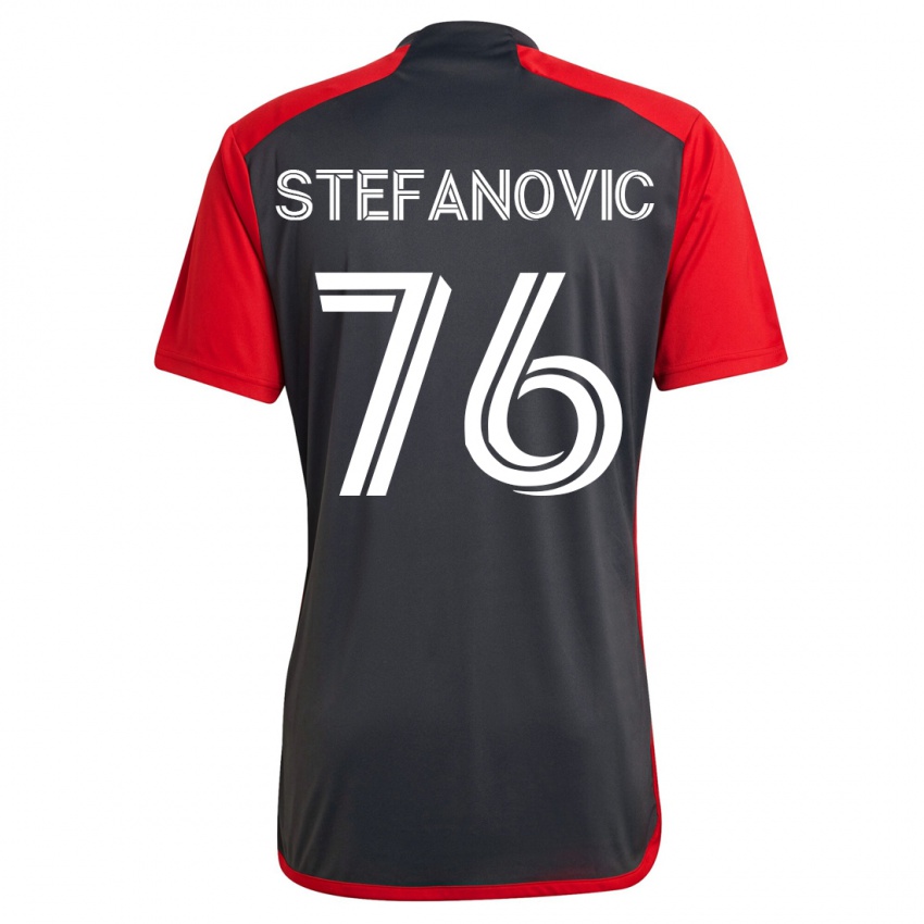 Niño Camiseta Lazar Stefanovic #76 Gris 1ª Equipación 2023/24 La Camisa Chile