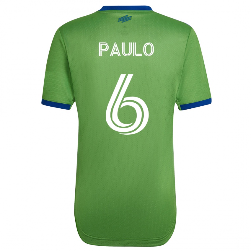 Niño Camiseta João Paulo #6 Verde 1ª Equipación 2023/24 La Camisa Chile