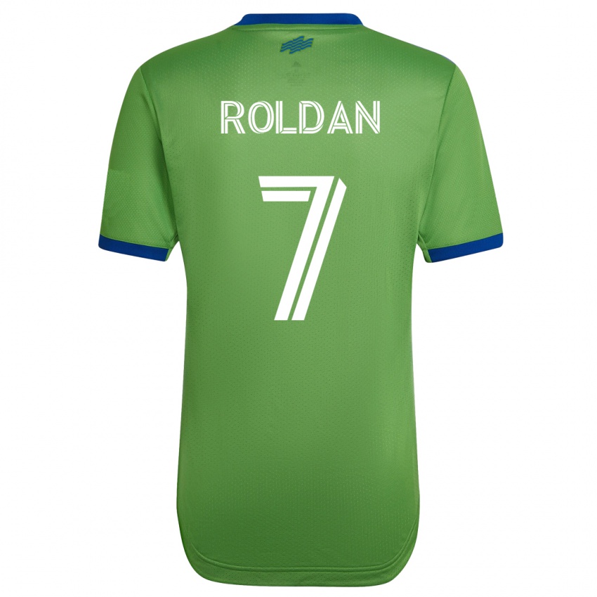 Niño Camiseta Cristian Roldán #7 Verde 1ª Equipación 2023/24 La Camisa Chile
