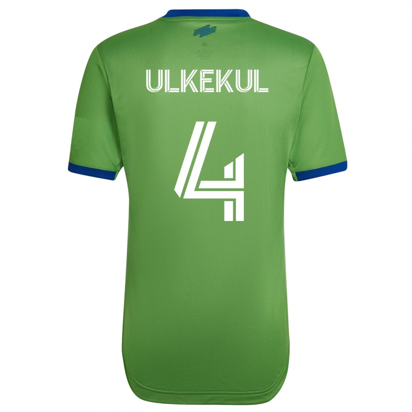Niño Camiseta Jodi Ulkekul #4 Verde 1ª Equipación 2023/24 La Camisa Chile