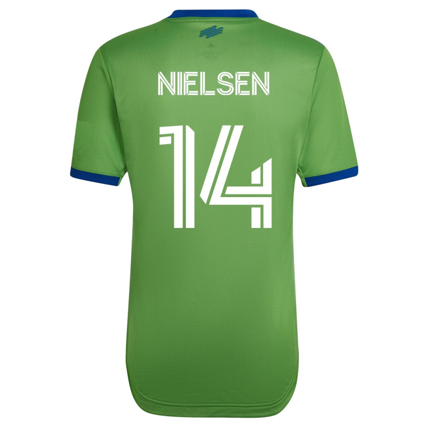 Niño Camiseta Taylor Nielsen #14 Verde 1ª Equipación 2023/24 La Camisa Chile