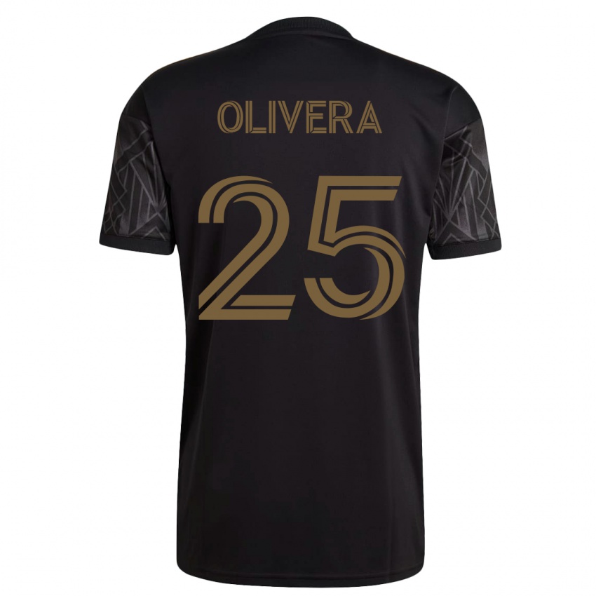 Niño Camiseta Cristian Olivera #25 Negro 1ª Equipación 2023/24 La Camisa Chile