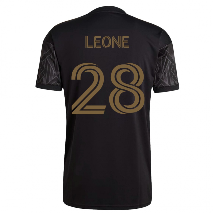 Niño Camiseta Tony Leone #28 Negro 1ª Equipación 2023/24 La Camisa Chile