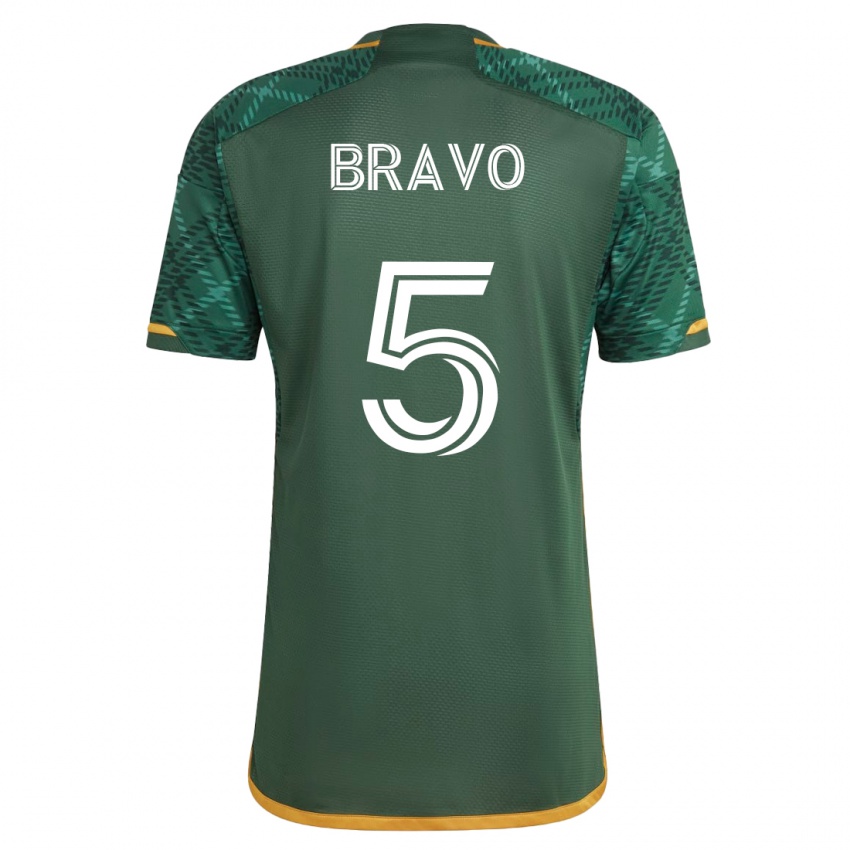 Niño Camiseta Claudio Bravo #5 Verde 1ª Equipación 2023/24 La Camisa Chile