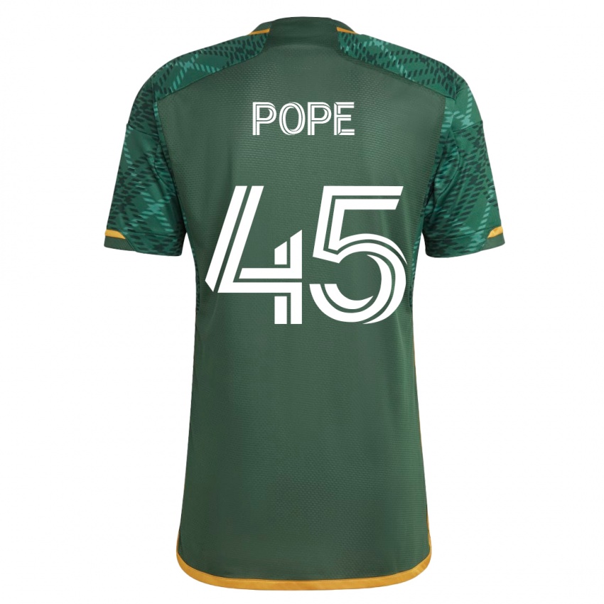 Niño Camiseta Blake Pope #45 Verde 1ª Equipación 2023/24 La Camisa Chile